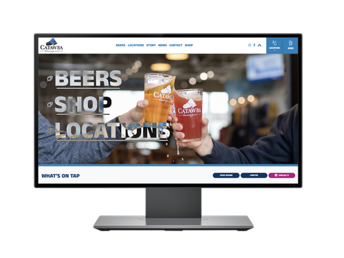 Catawba Brewery custom website