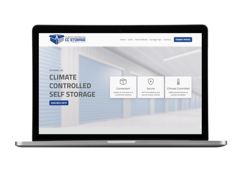 CC Storage Custom Website with Portal