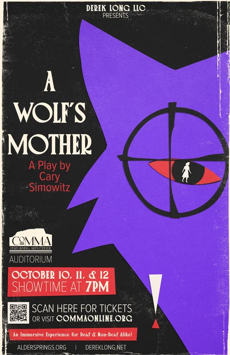 Derek Long Wolfs Mother theatre production poster