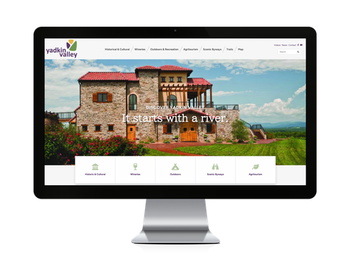 Go Yadkin Valley custom tourism website