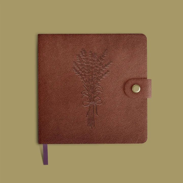 Inner Harmony Leather Notebook with Embossed Logo