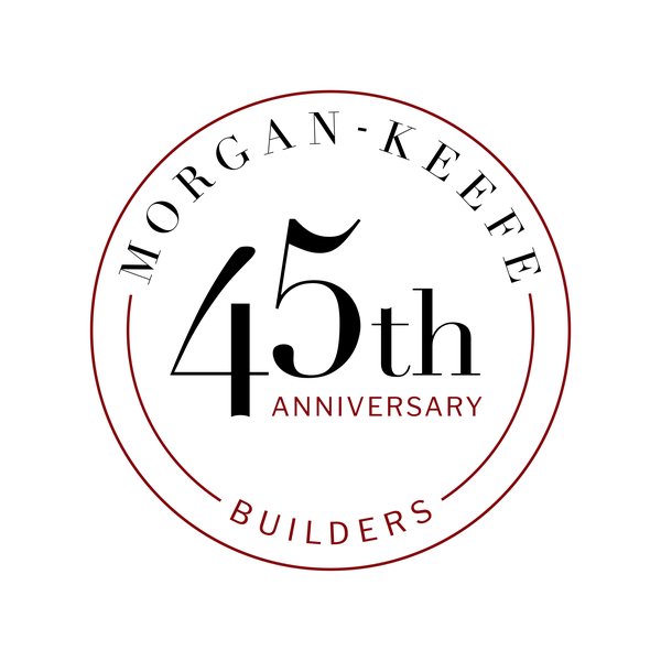 Morgan-Keefe Builders 45th Anniversary Seal Logo