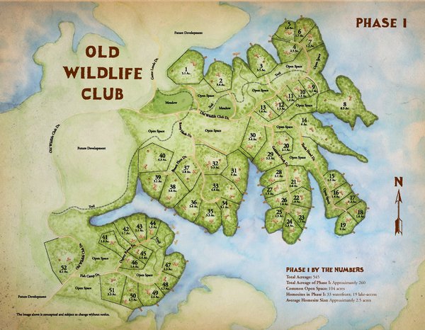 Old Wildlife Club Phase I Map