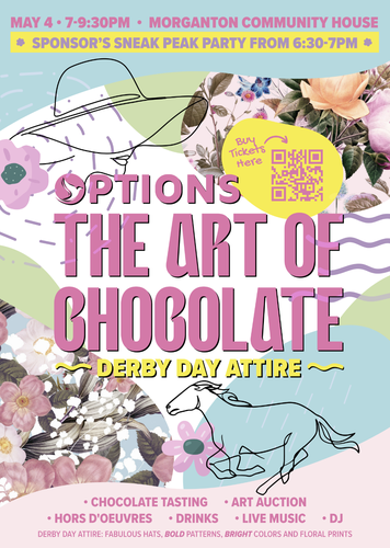 Options Art of Chocolate 2024 invitation