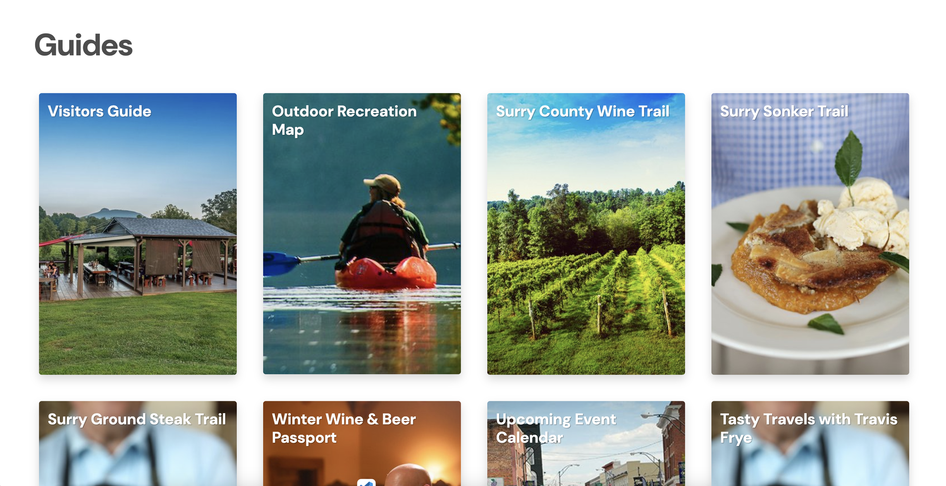 Tourism Website Guides & Itineraries