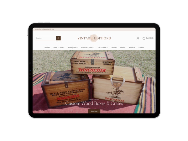 Vintage Editions ecommerce website