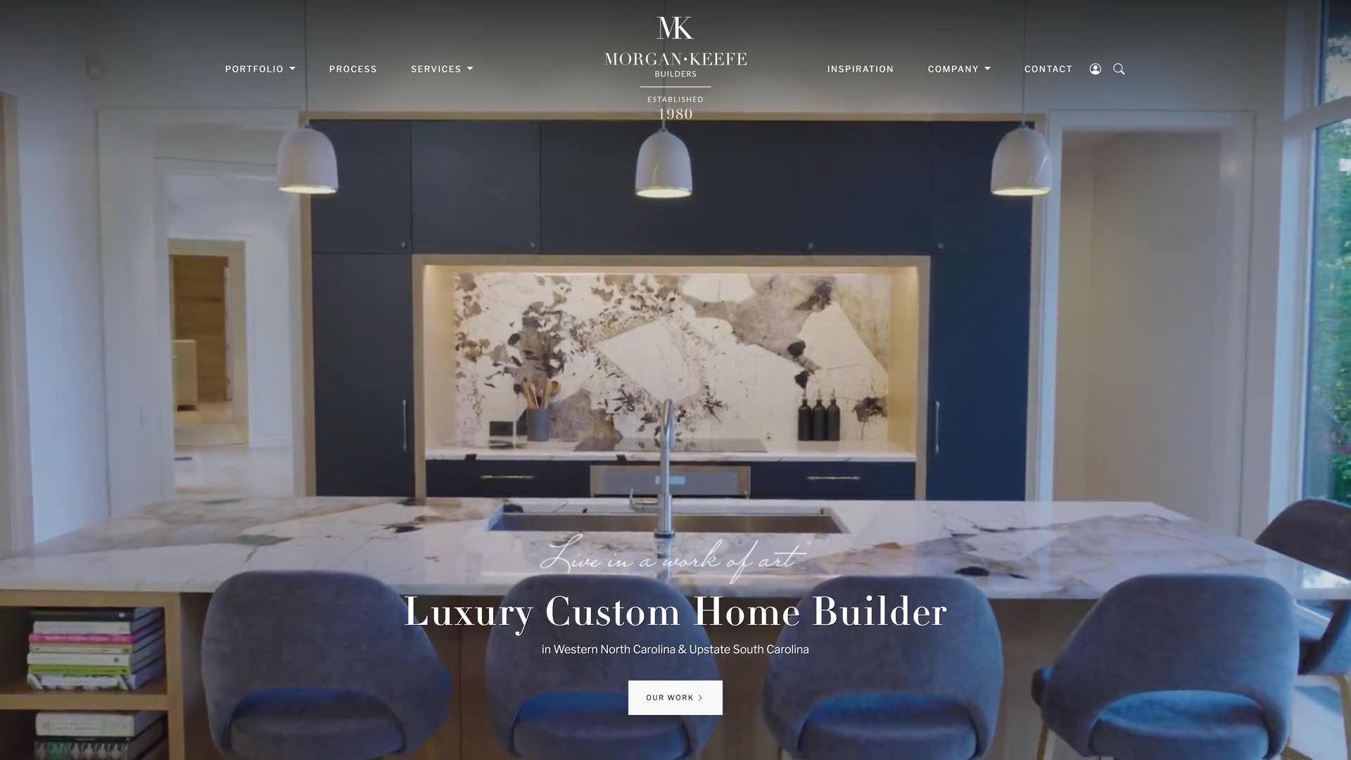 Morgan-Keefe Builders custom home builder website