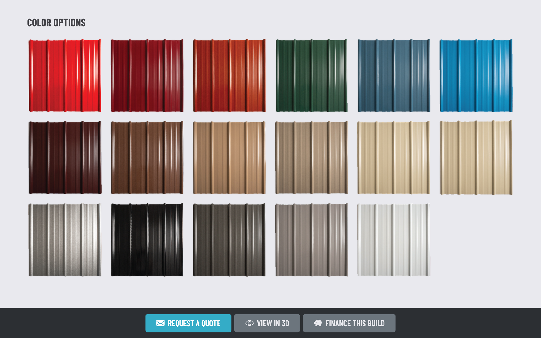 Safeguard Metal Buildings Custom Website Color Customization